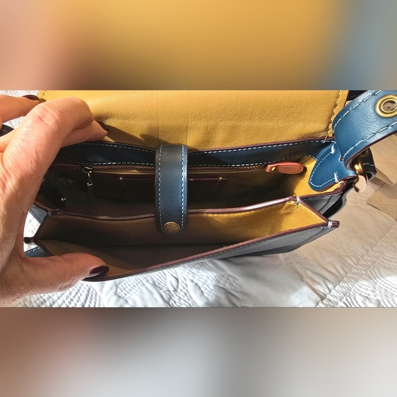 Coach Dark Denim Saddle Bag - Picture 4 of 10